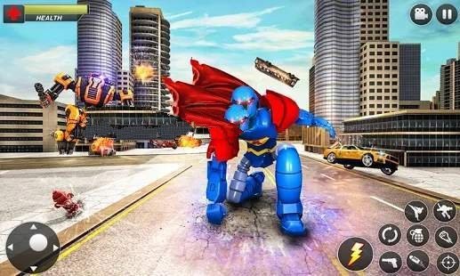 城市飞人之战(Flying Superman Robot Transform)