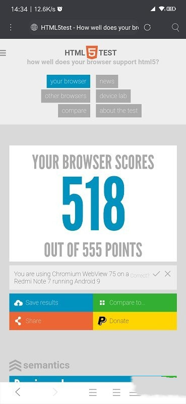 android system web