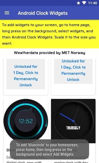 安卓时钟小组件(Android Clock Widgets)