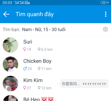 Zalo怎么搜索附近的人
