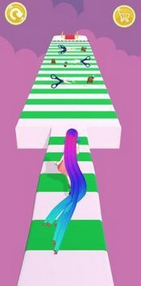 长发挑战跑(Long Hair Game Challenge Run 3D)